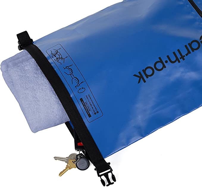 Survival Waterproof Dry Bag with Front Zippered Pocket Keeps Gear
